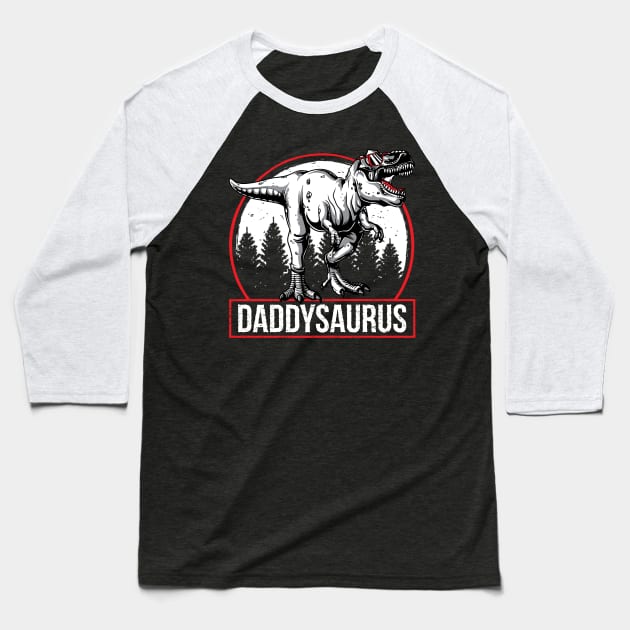 Funny Daddysurus Rex Daddy Saurus Fathers Day Gift Baseball T-Shirt by HCMGift